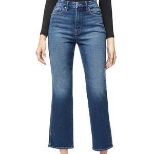 Good American Good Curve High Waist Straight Leg